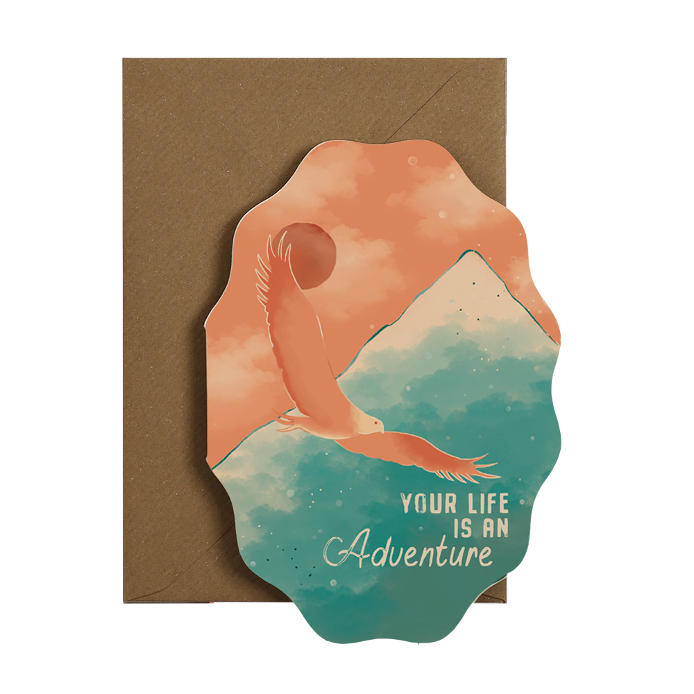 your life is an adventure greeting card