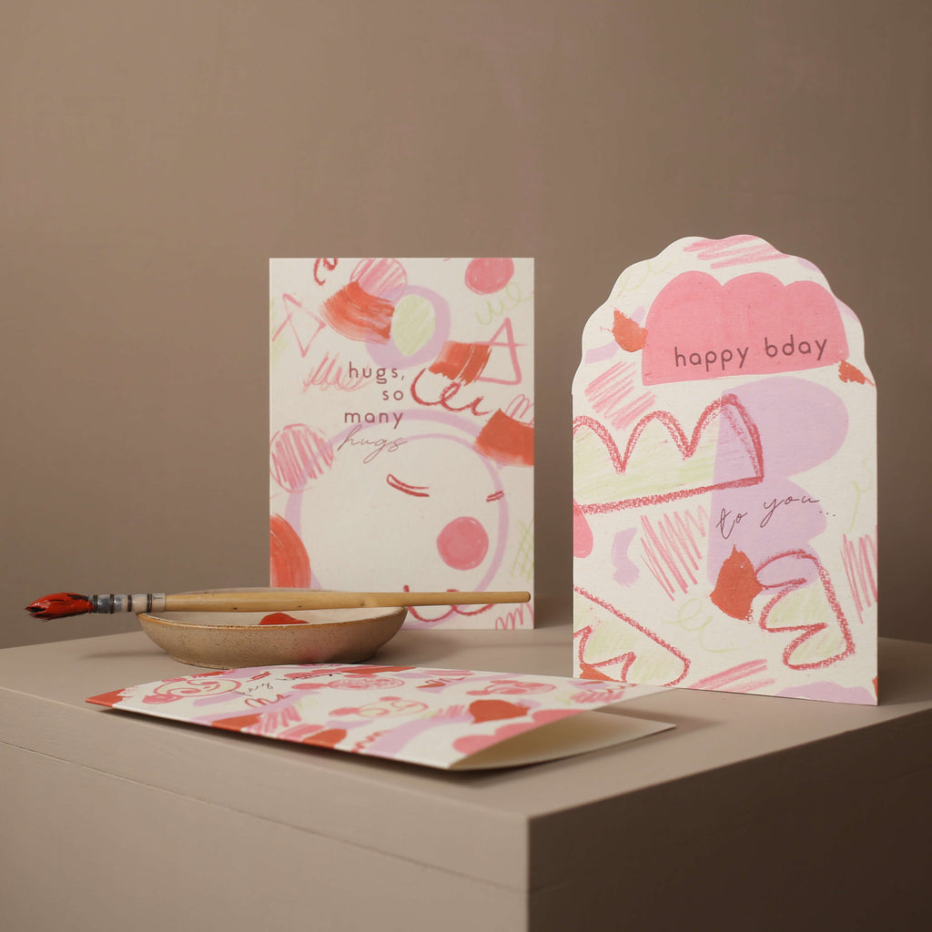 a birthday card and higs card by I am roxanne