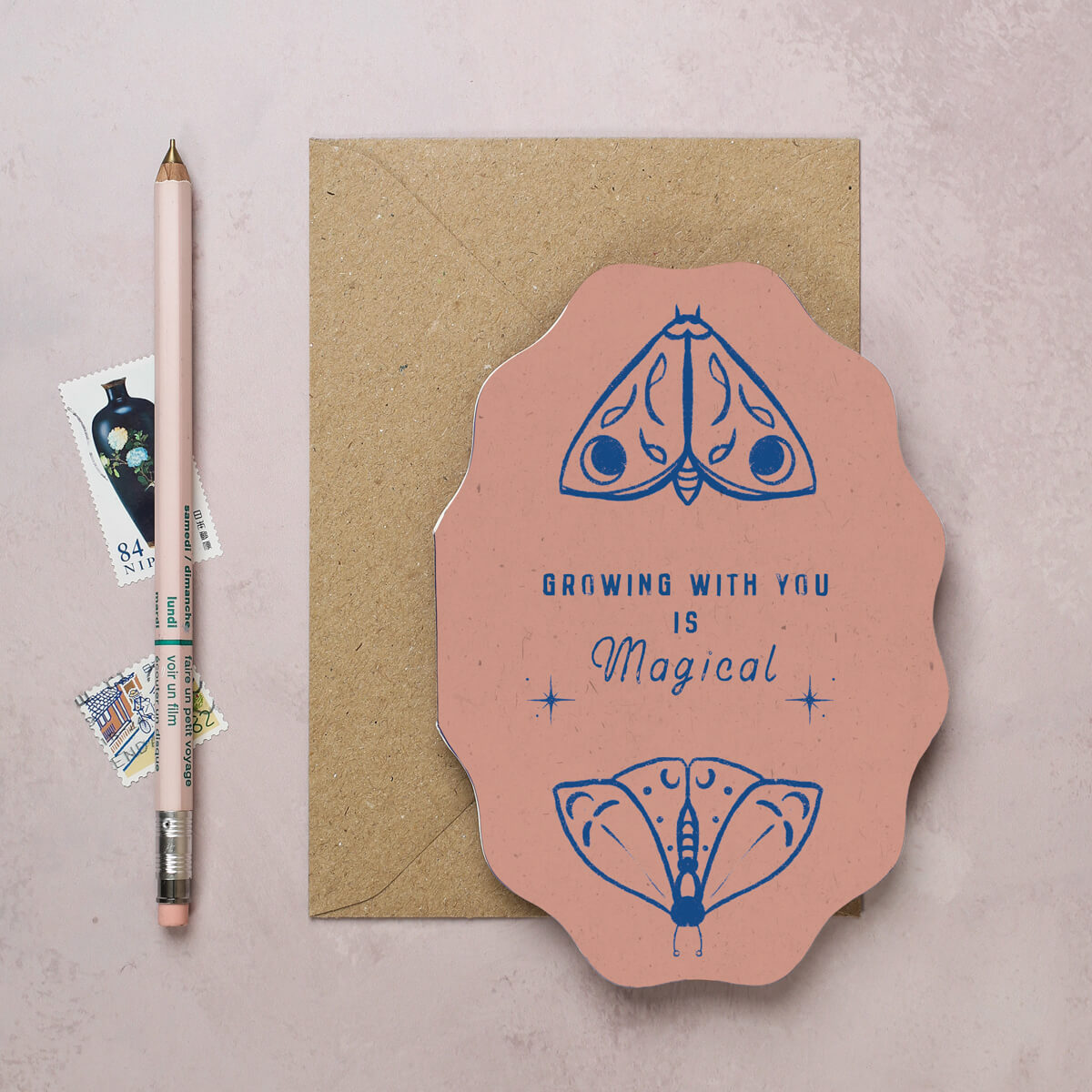 Growing with You is Magical Moth Card – iamroxanne